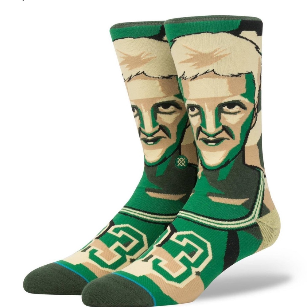 Larry Bird Boston Celtics Stance socks